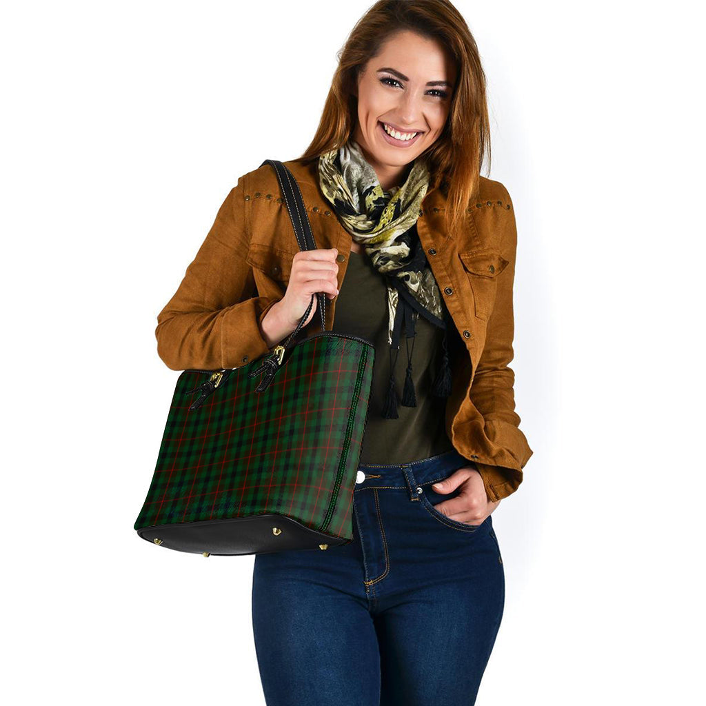 Tennant Tartan Leather Tote Bag - Tartan Vibes Clothing