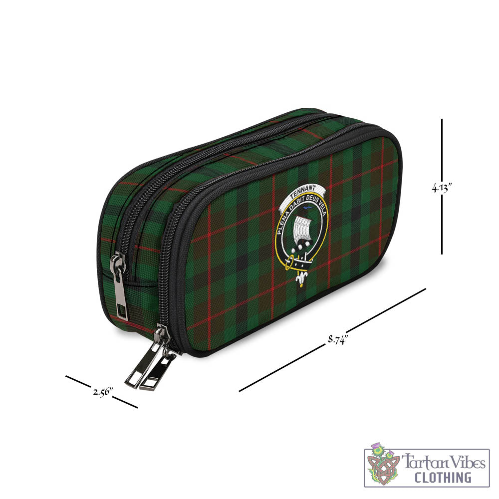 Tennant Tartan Pen and Pencil Case with Family Crest - Tartan Vibes Clothing