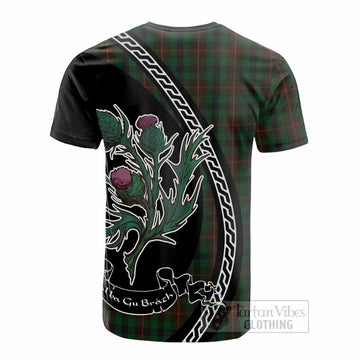 Tennant Family Crest Tartan Cotton T-shirt Alba Thistle Inspired - Tartan Vibes Clothing