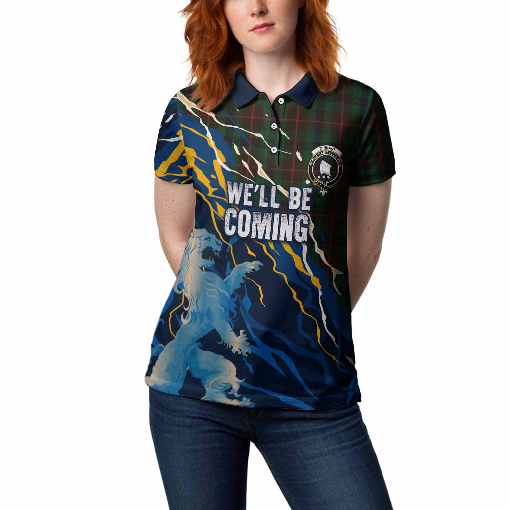 Tennant Scotland Tartan Women Polo Shirt WC2026 Football - We'll Be Coming