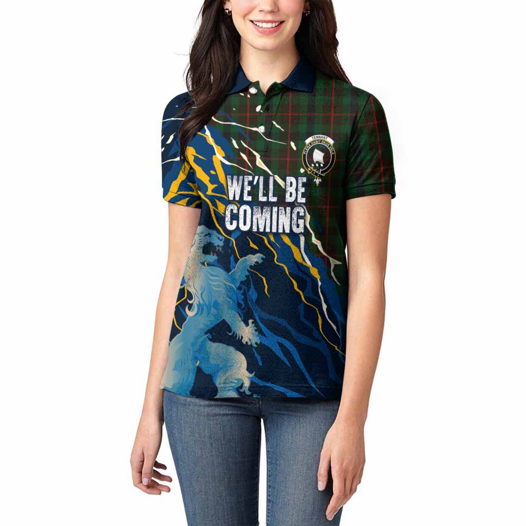 Tennant Scotland Tartan Women Polo Shirt WC2026 Football - We'll Be Coming