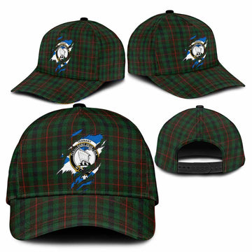 Tennant Tartan Classic Cap with Family Crest In Me Style