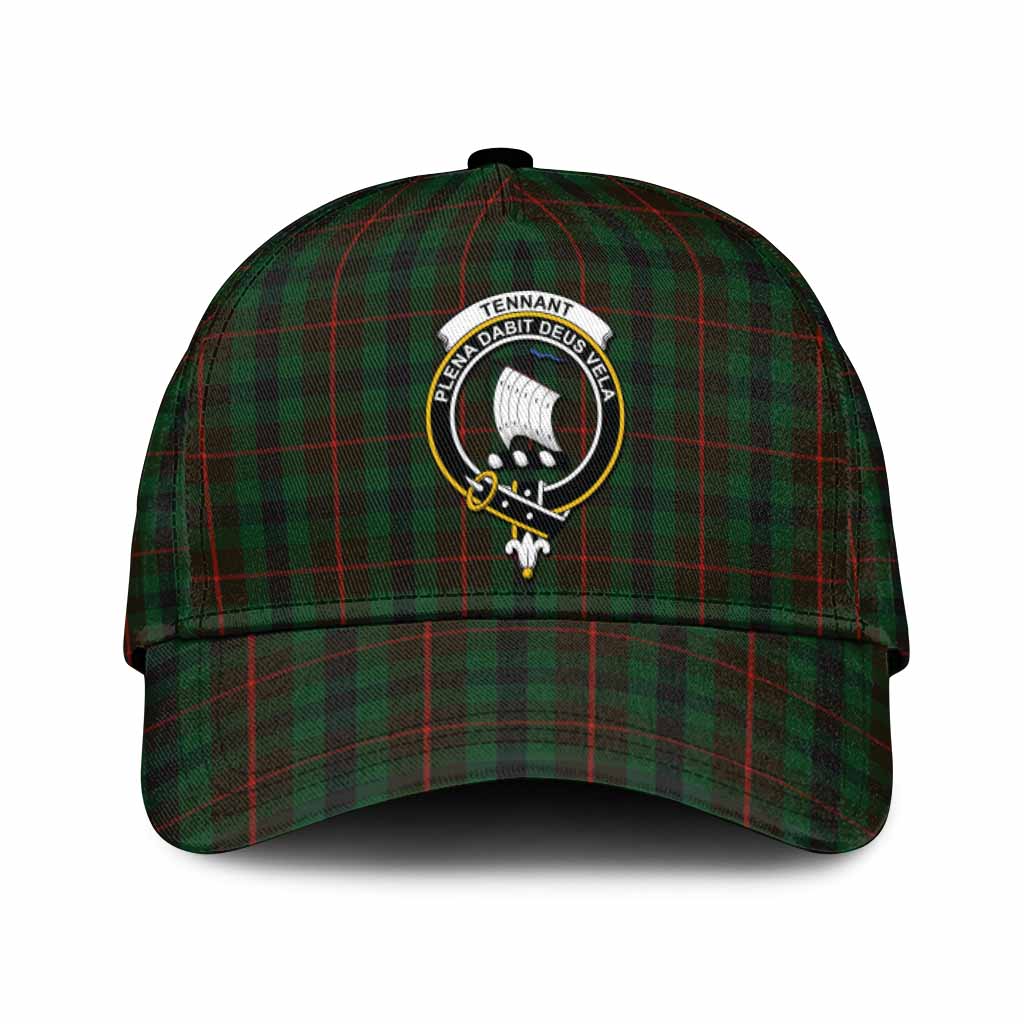 Tennant Tartan Classic Cap with Family Crest