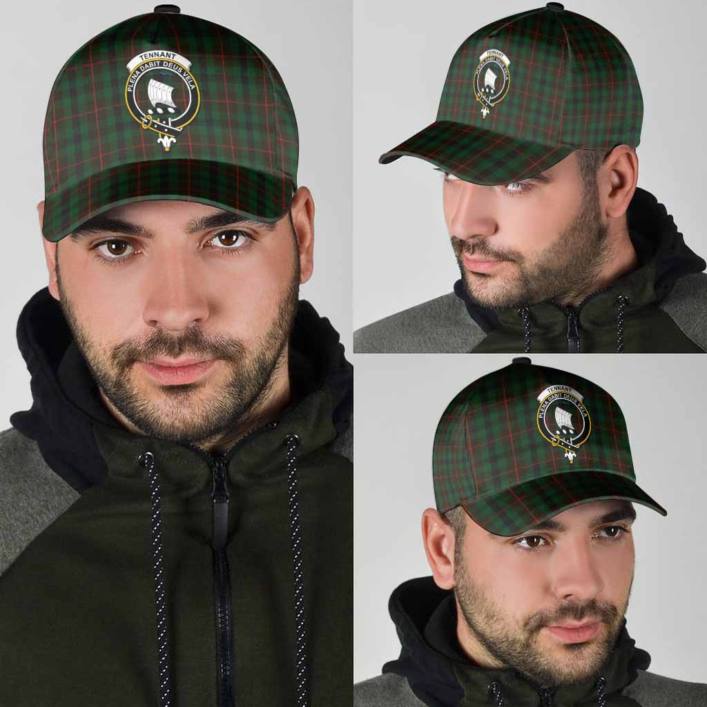 Tennant Tartan Classic Cap with Family Crest