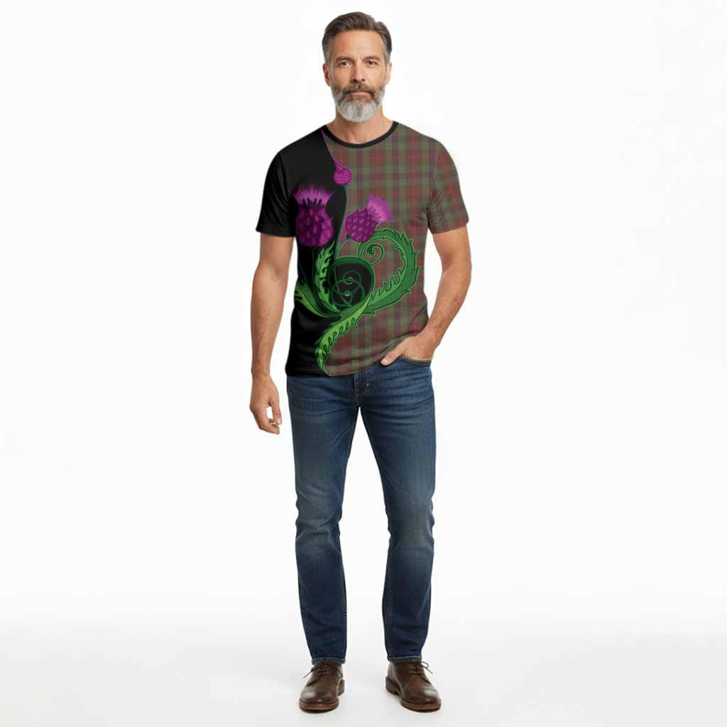 Tennant Tartan Cotton T-shirt Traditional Scottish Thistle
