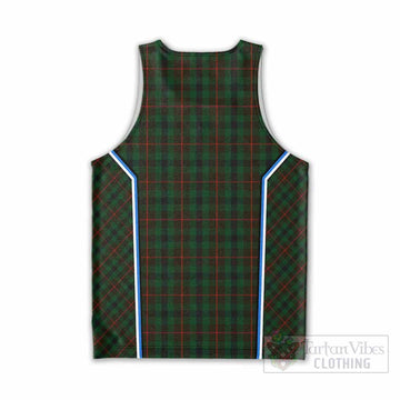 Tennant Tartan Crest Men Tank Top Scotland Coat of Arm Flag Style - Tartan Vibes Clothing