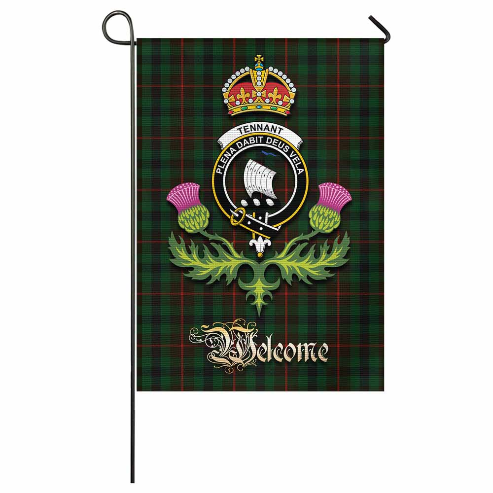 Tennant Tartan Family Crest Garden Flag Royal Thistle Welcome Style - Tartan Vibes Clothing