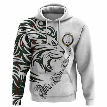 Tennant Tartan Lion Roar Hoodie Alba Gu Brath with Celtic Motifs