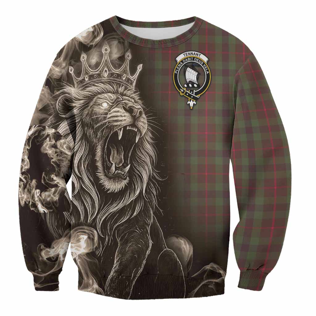 Tennant Tartan Sweatshirt Roaring Lion Heritage