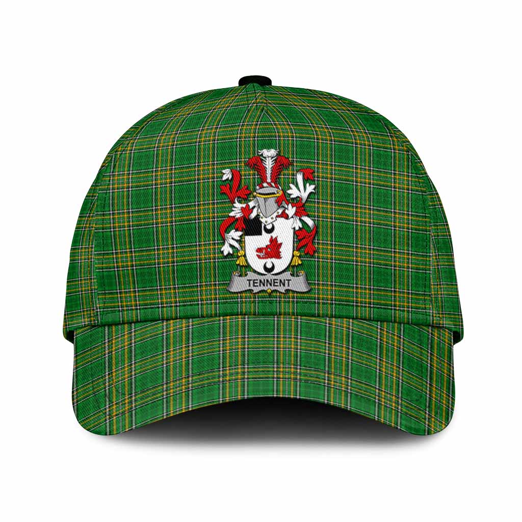 Tennent Irish Clan Tartan Classic Cap with Coat of Arms