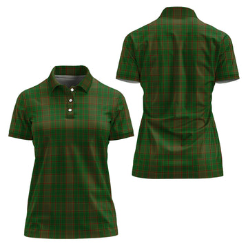 Terry Tartan Polo Shirt For Women