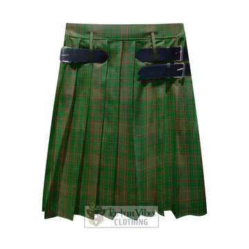 Terry Tartan Men's Pleated Skirt - Fashion Casual Retro Scottish Kilt Style