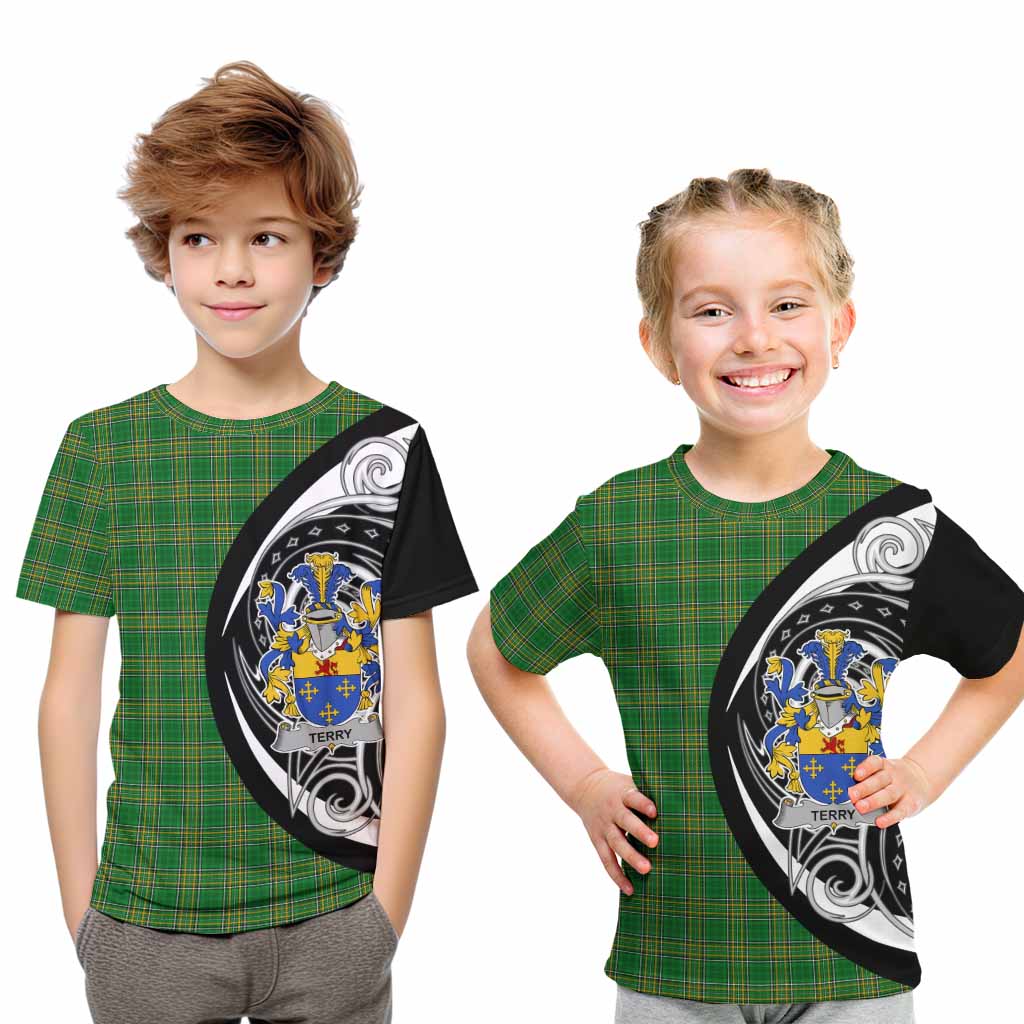 Terry Irish Clan Kid T-Shirt Celtic Circle Style Youth XL Size14 - Tartan Vibes Clothing
