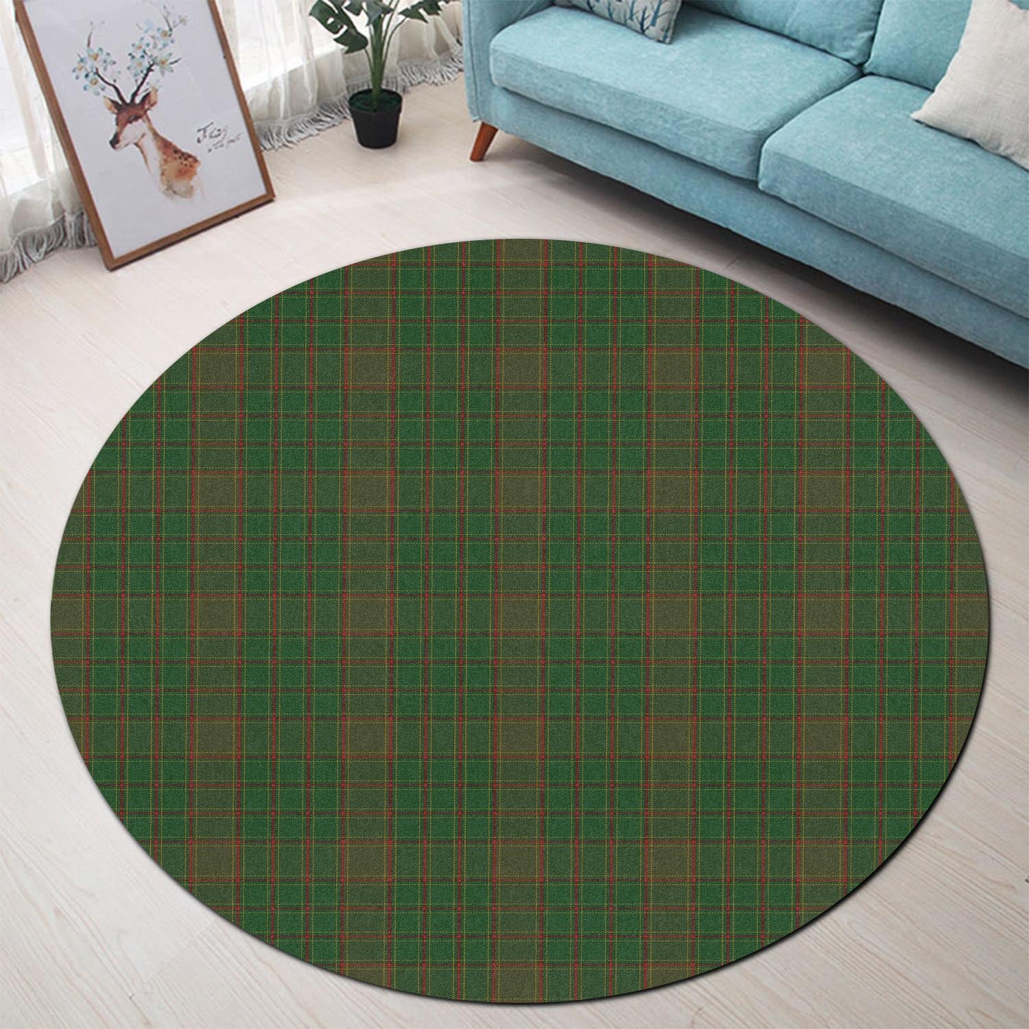Terry Tartan Round Rug - Tartan Vibes Clothing