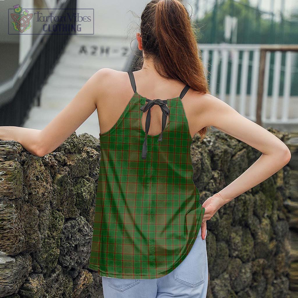 Terry Tartan Loose Halter Neck Camisole - Tartan Vibes Clothing