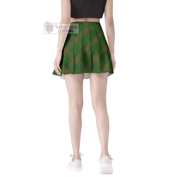 Terry Tartan Women's Plated Mini Skirt