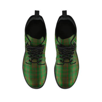 Terry Tartan Leather Boots