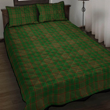 Terry Tartan Quilt Bed Set