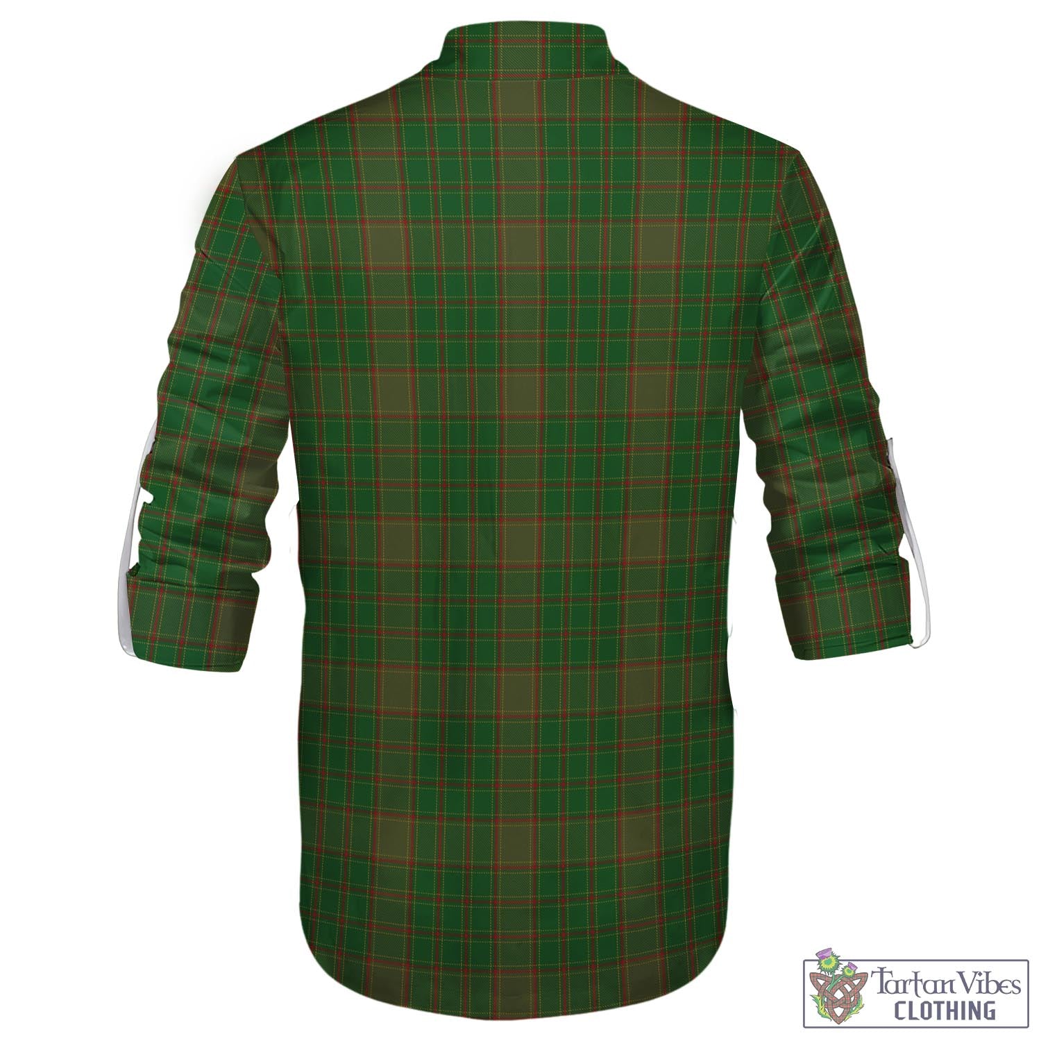 Tartan Vibes Clothing Terry Tartan Men's Scottish Traditional Jacobite Ghillie Kilt Shirt