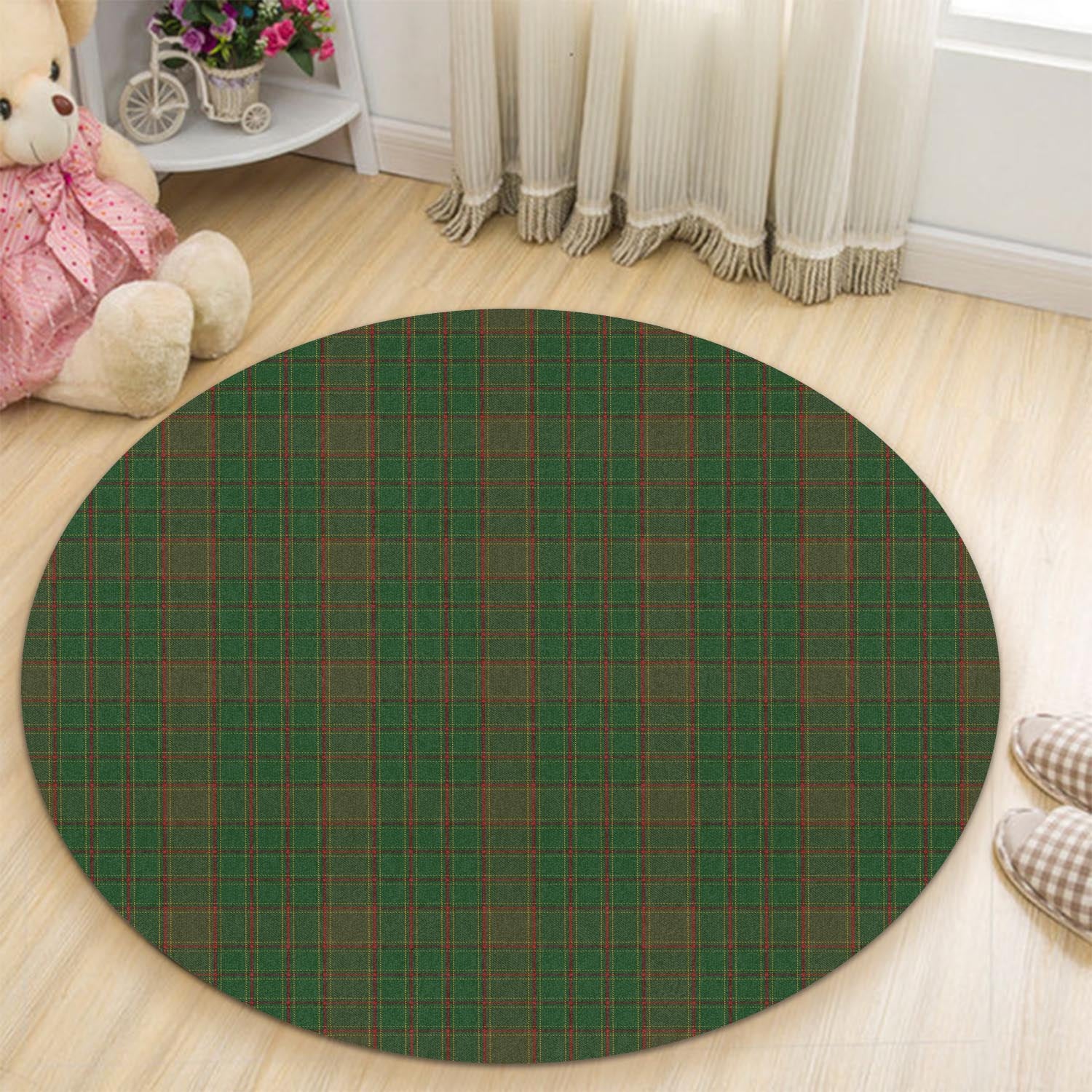 Terry Tartan Round Rug - Tartan Vibes Clothing