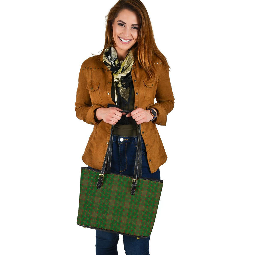 Terry Tartan Leather Tote Bag - Tartan Vibes Clothing