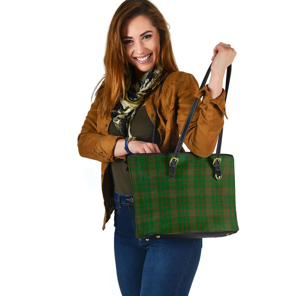 Terry Tartan Leather Tote Bag - Tartan Vibes Clothing