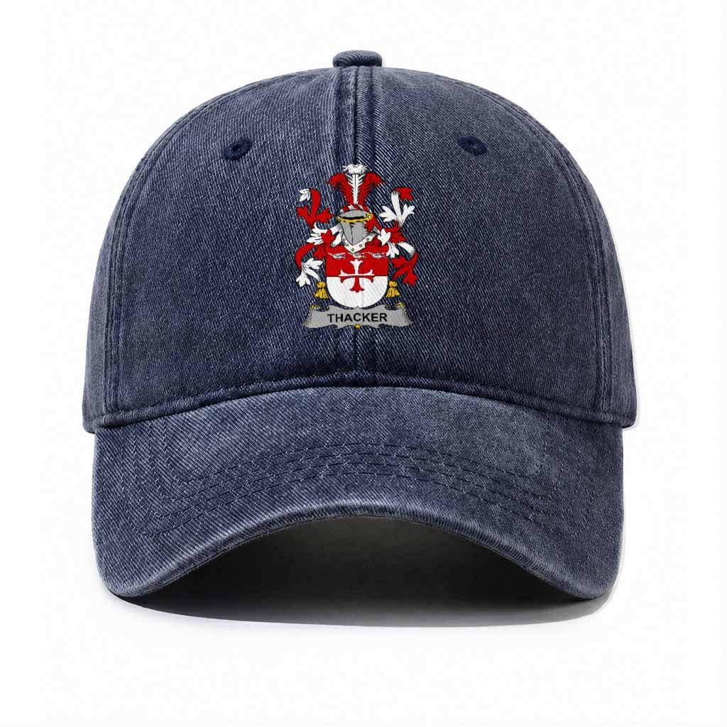 Thacker Irish Coat of Arms Washed Baseball Cap