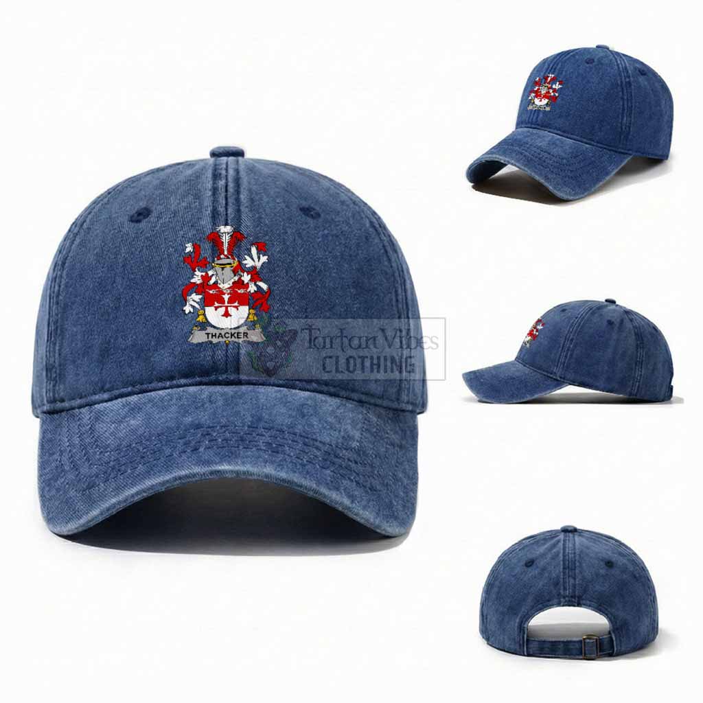 Thacker Irish Coat of Arms Washed Baseball Cap