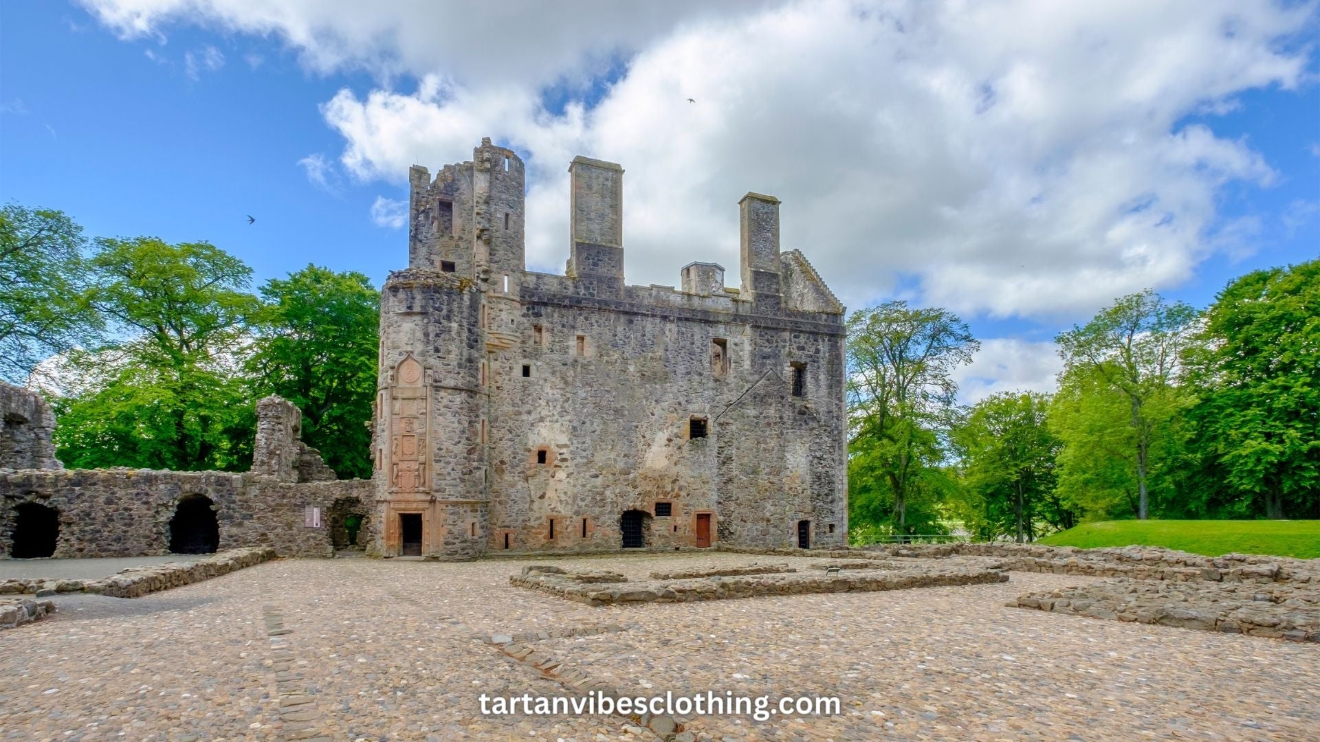 The back of Huntly Castle