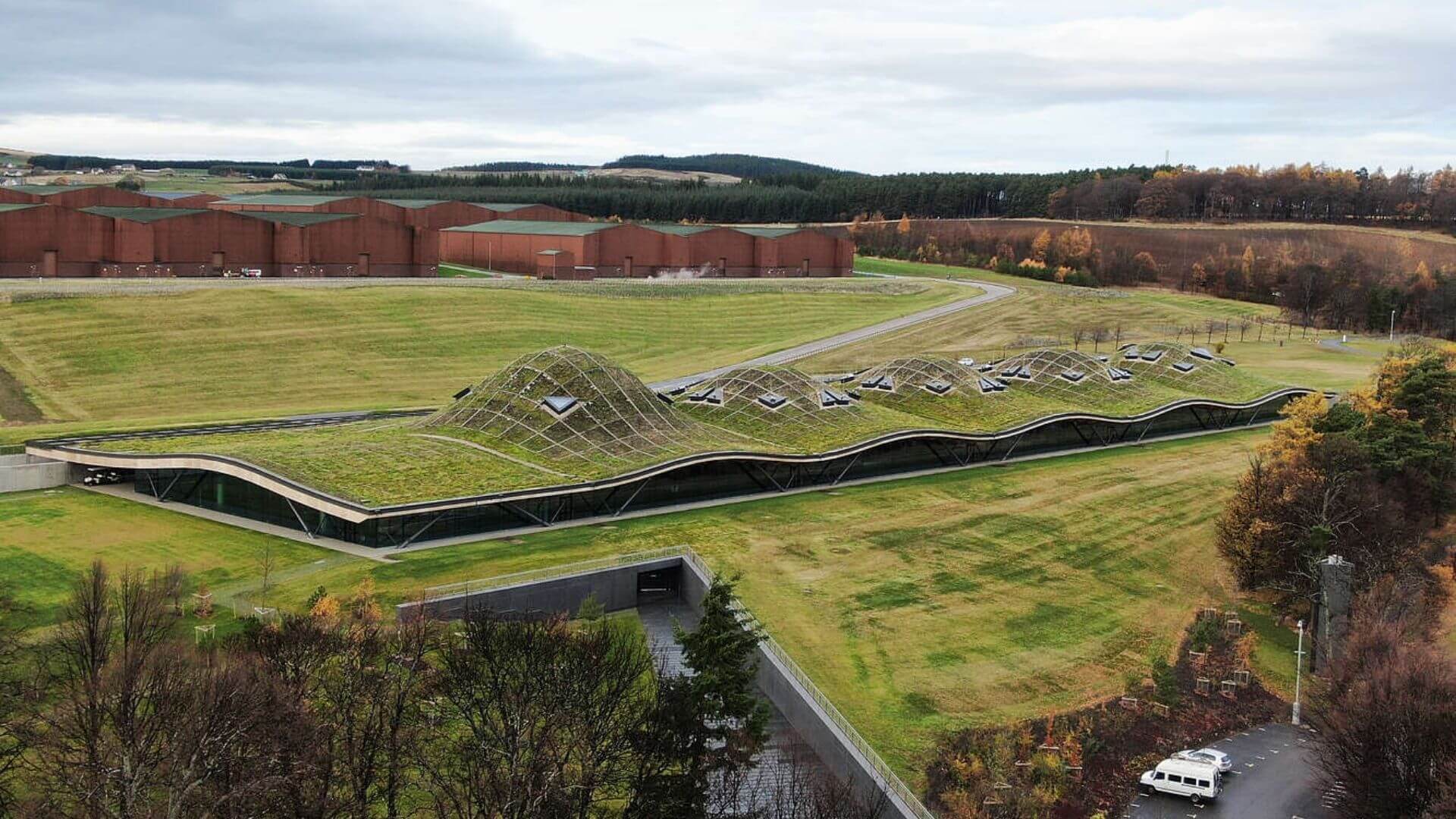The Macallan Distillery in Speyside, Scotland, iconic modern architecture producing Speyside Scotch whisky