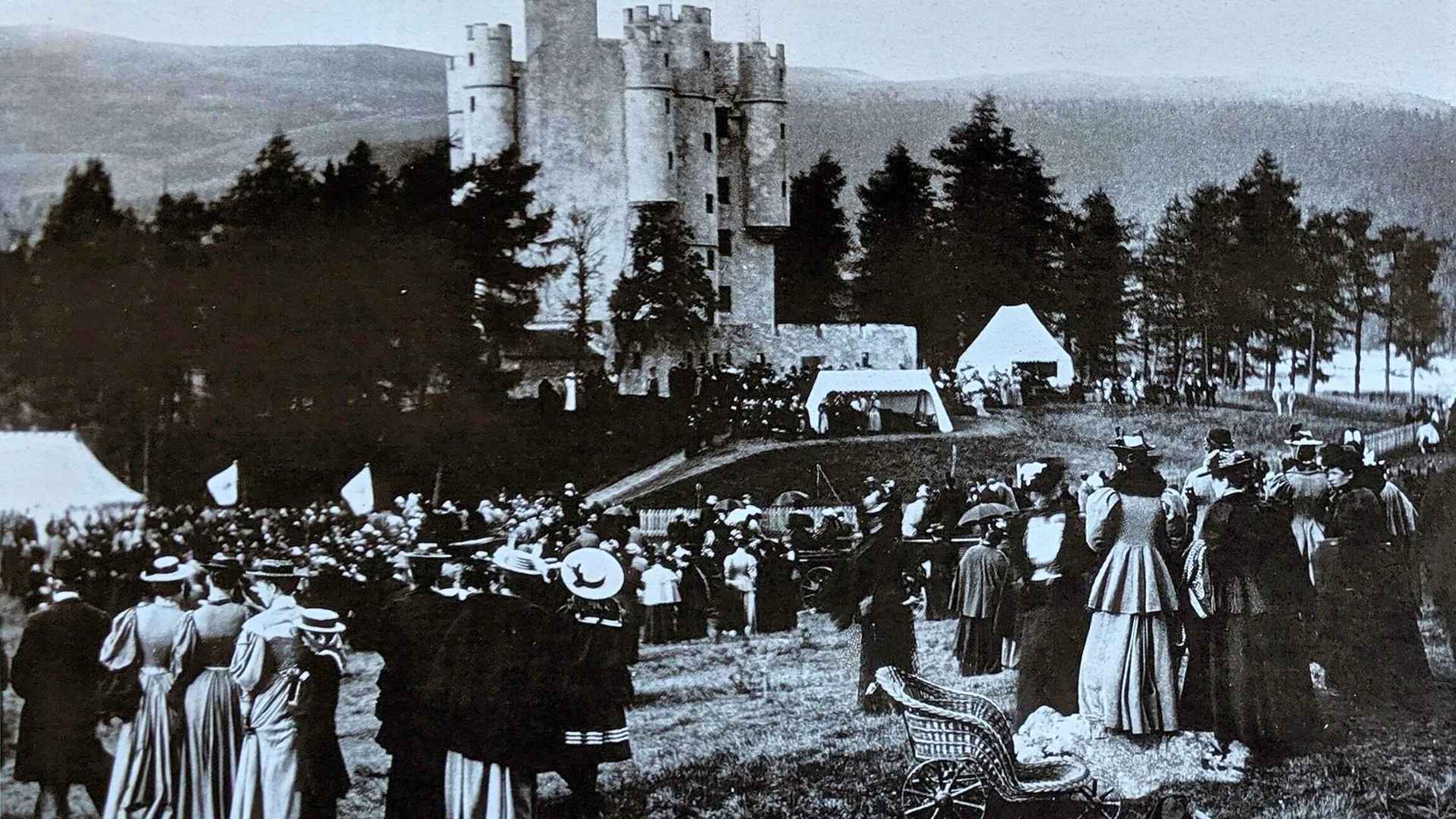 The Original Braemar Gathering on 5th September 1895, a historic showcase of Scotland’s Highland Games and traditions.