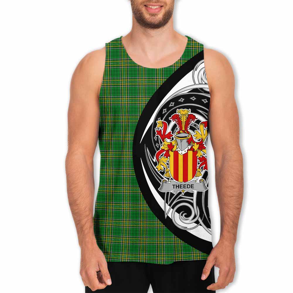 Tartan Vibes Clothing Theede Irish Clan Men's Tank Top Celtic Circle Style