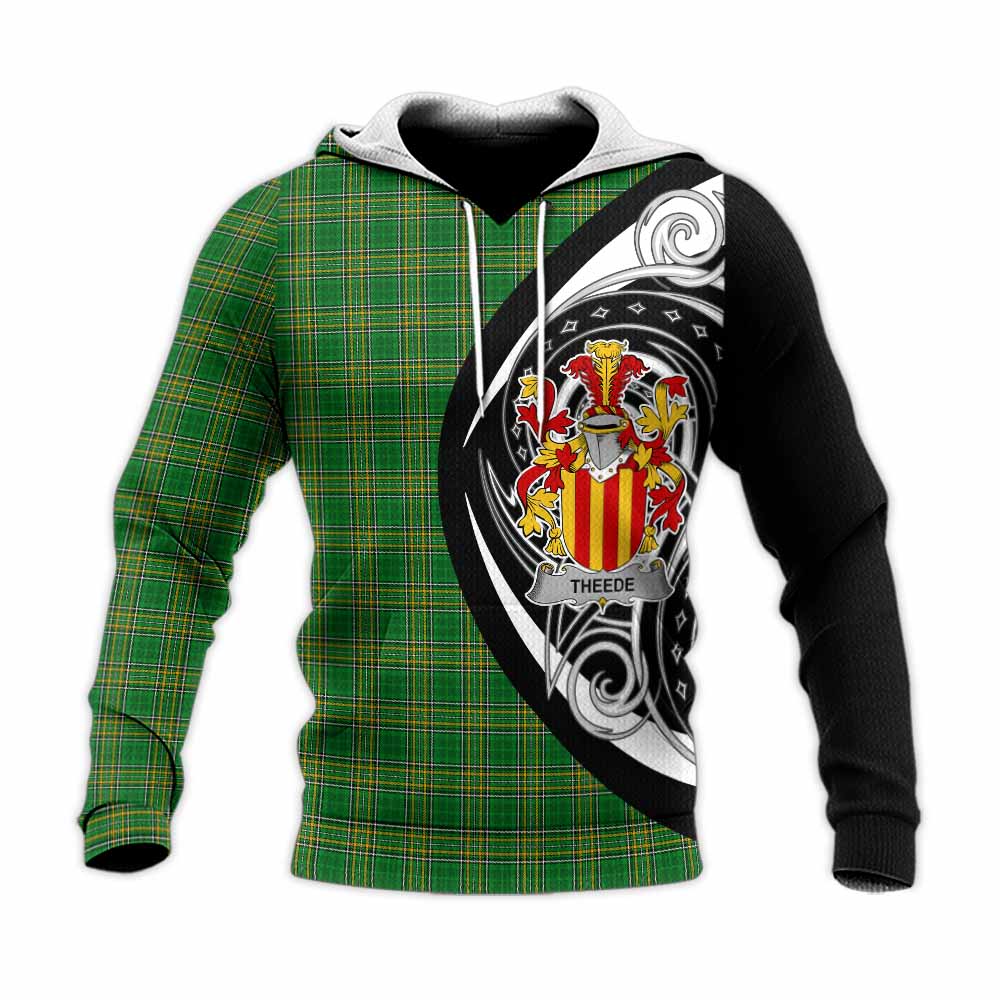 Theede Irish Clan Knitted Hoodie Celtic Circle Style Unisex Knitted Pullover Hoodie - Tartan Vibes Clothing