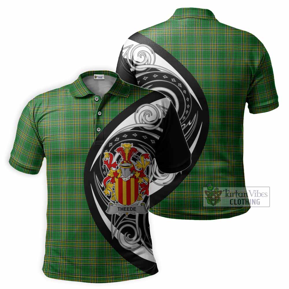 Tartan Vibes Clothing Theede Irish Clan Polo Shirt Celtic Circle Style