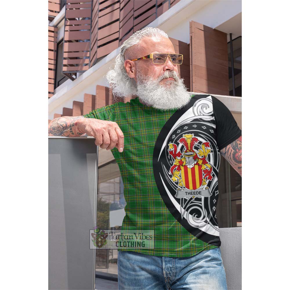 Tartan Vibes Clothing Theede Irish Clan Cotton T-shirt Celtic Circle Style