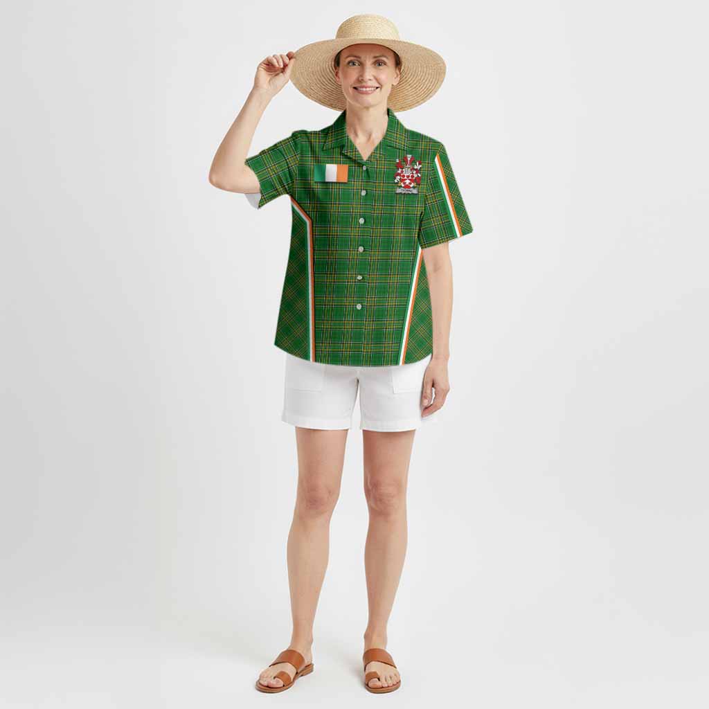 Thomas Irish Clan Coat of Arm Tartan Hawaiian Shirt Flag Style
