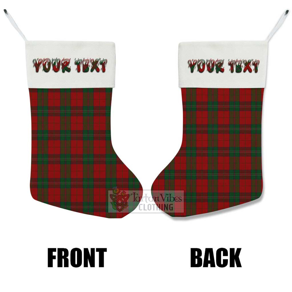 Tartan Vibes Clothing Thomas of Wales Tartan Christmas Stocking with Personalized Text