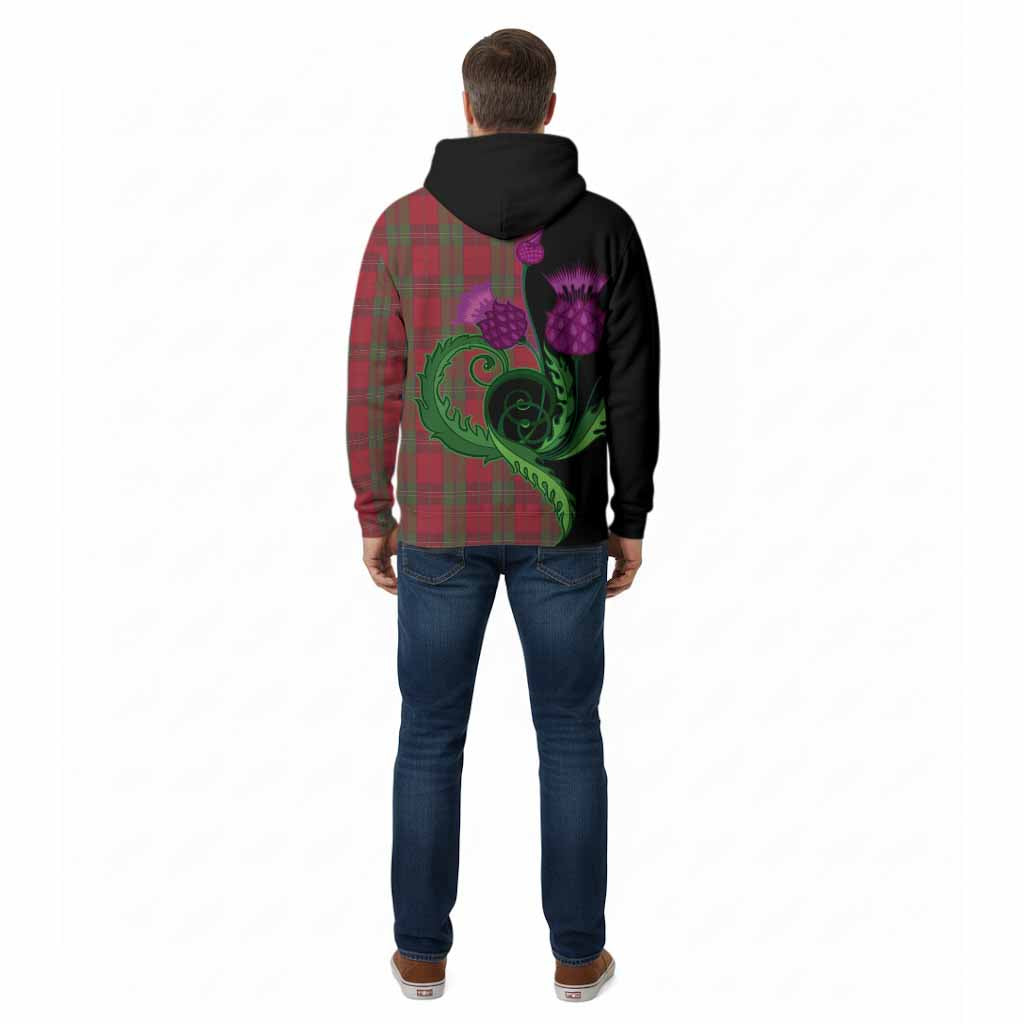 Thomas of Wales Tartan Cotton Hoodie Traditional Scottish Thistle
