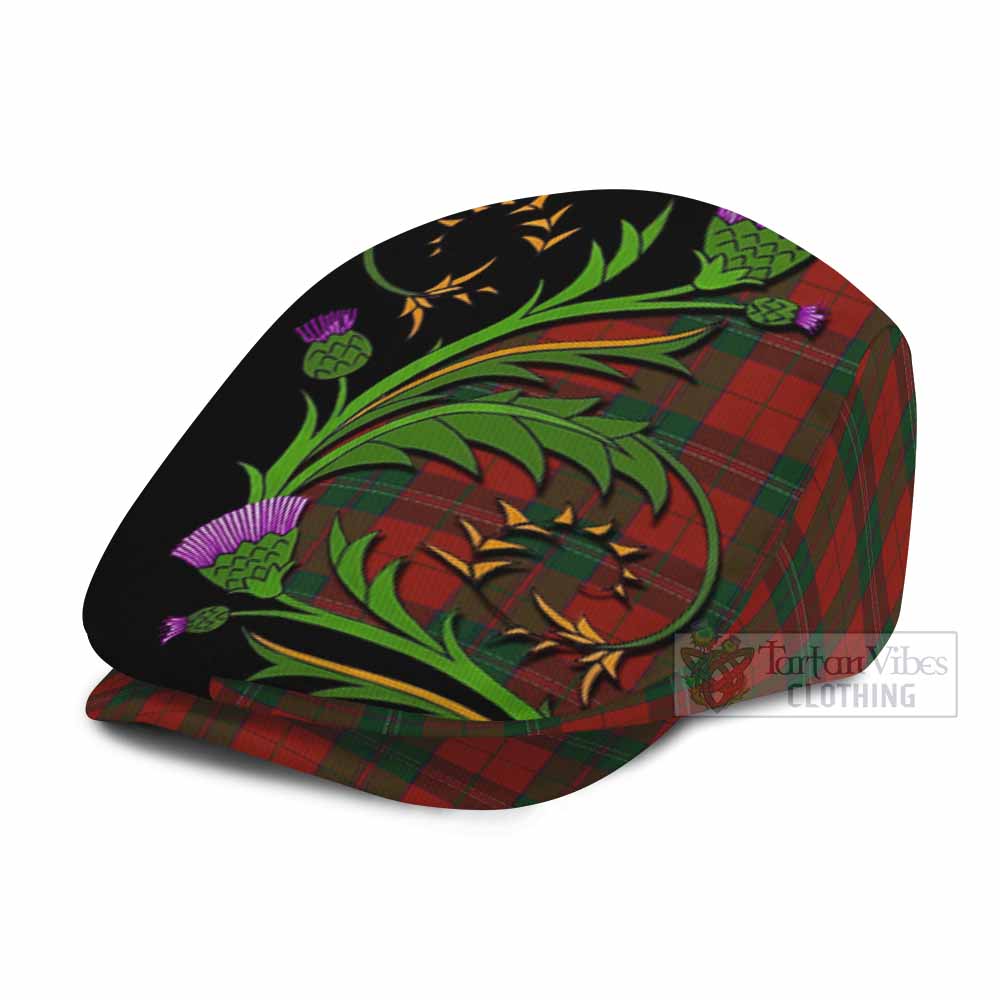 Thomas of Wales Tartan Flat Cap, Jeff Cap Scottish Thistle Pride Heritage Art