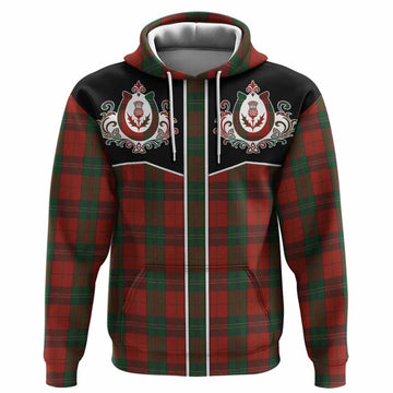 Thomas of Wales Tartan Hoodie Horseshoe Ornament Pullover Hoodie - Tartan Vibes Clothing