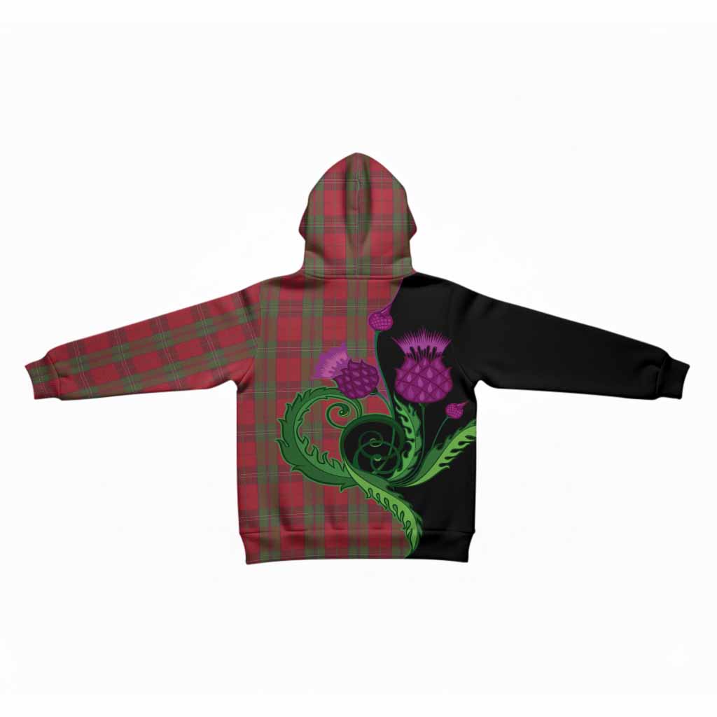 Thomas of Wales Tartan Kid Hoodie Traditional Scottish Thistle