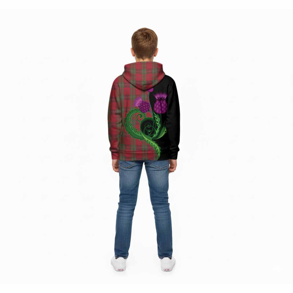 Thomas of Wales Tartan Kid Hoodie Traditional Scottish Thistle
