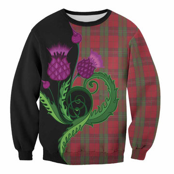 Thomas of Wales Tartan Sweatshirt Traditional Scottish Thistle