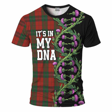 Thomas of Wales Tartan T-Shirt Scottish Identity Thistle Flower DNA Strand Art