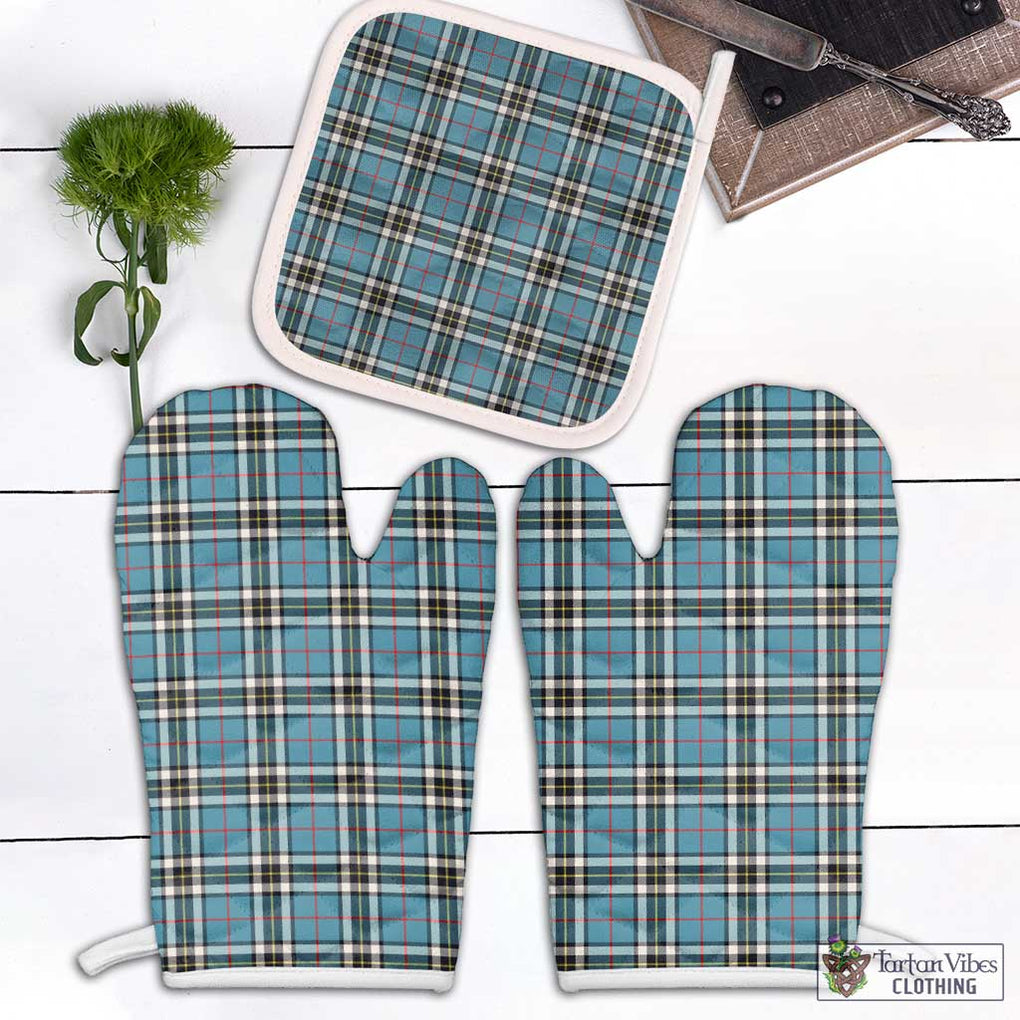 Thompson Tartan Combo Oven Mitt & Pot-Holder Combo 1 Oven Mitt & 1 Pot-Holder White - Tartan Vibes Clothing