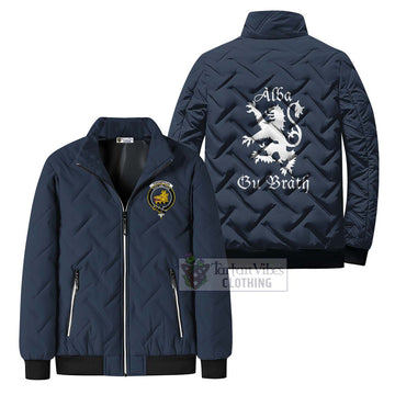 Thompson (Thomson) Family Crest Padded Cotton Jacket Lion Rampant Alba Gu Brath Style