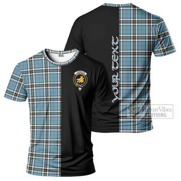 Thompson Tartan T-Shirt with Family Crest and Half Of Me Style Kid's Shirt - Tartanvibesclothing Shop