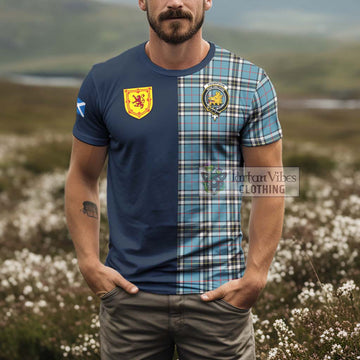 Tartan Vibes Clothing Thompson Tartan T-Shirt Alba with Scottish Lion Royal Arm Half Style