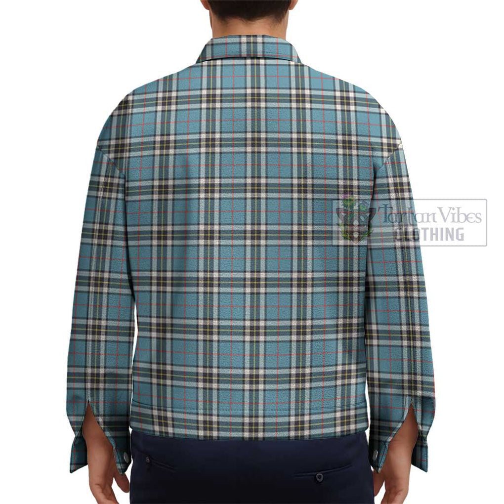 Thompson Tartan Unisex Lapel Cotton Jacket - Tartan Vibes Clothing