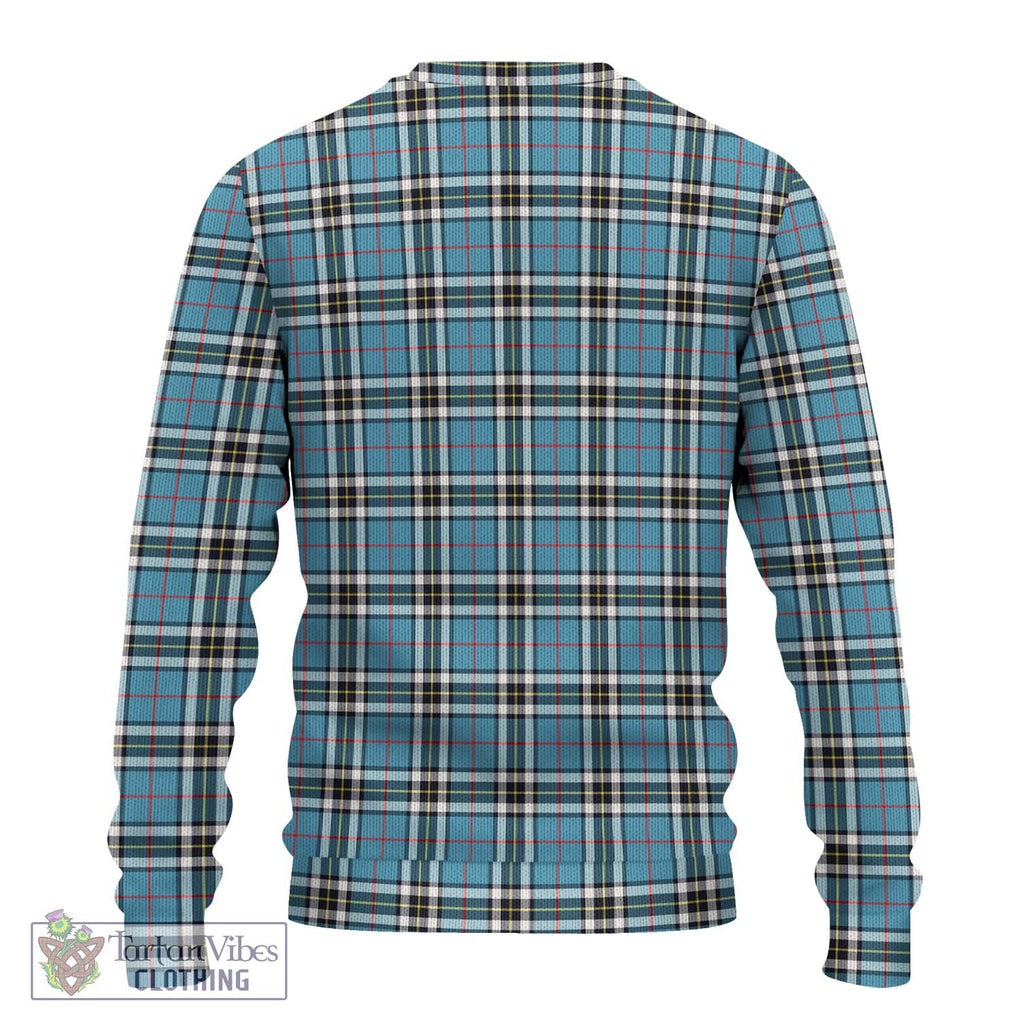 Thompson Tartan Knitted Sweater with Family Crest DNA In Me Style - Tartanvibesclothing Shop